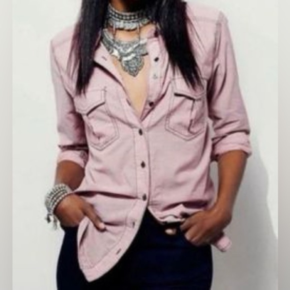 Free People Last Chance Button Down - Picture 1 of 7